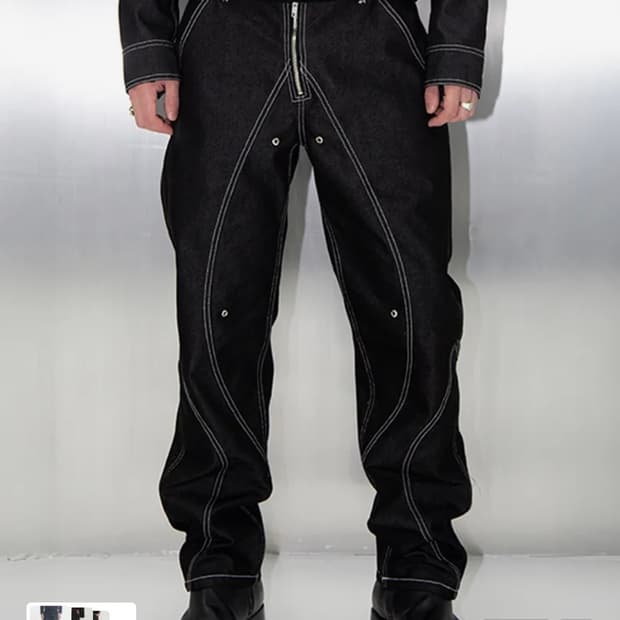 51PERCENT TUNNEL LINING TROUSER 51パーセント TUNNEL LINING TROUSER (DENIM) - Light Blue | 51percent