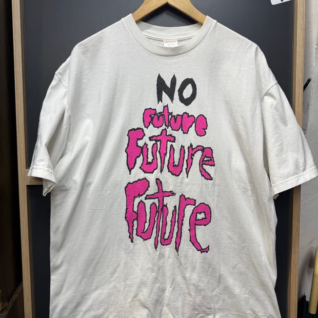 希少XL Supreme 2003 No Future Tee BLACK フューチャー 0 No Future