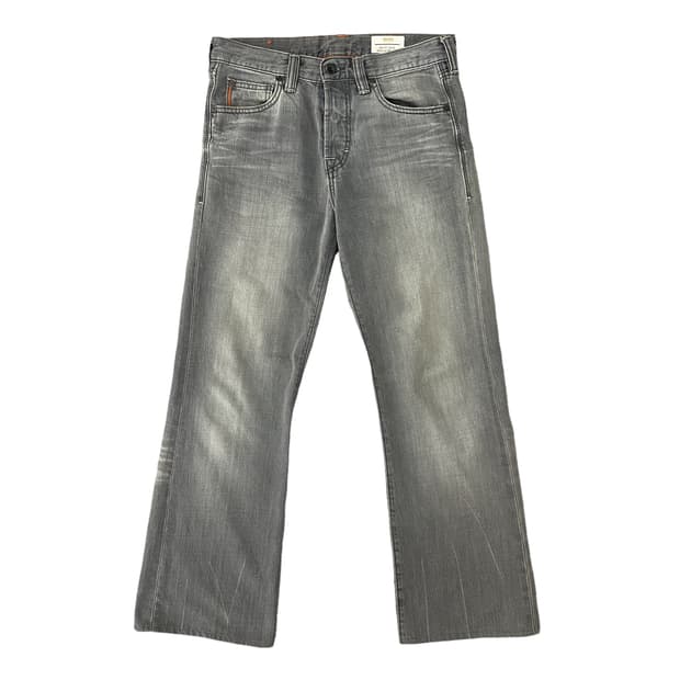 BOHEMSEO Boots Cut Denim Pants Gray | 후루츠패밀리