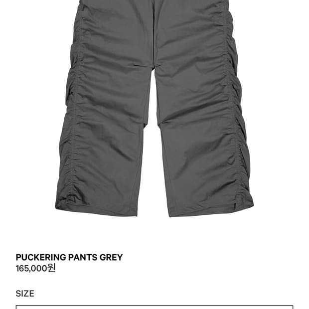 Coyseio Coyseio PUCKERING PANTS GREY 코이세이오