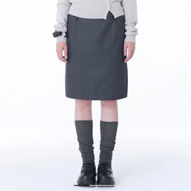 ★MISEKI SEOUL★ Shirring ruffle midi skirt 미세키서울 Shirring ruffle midi skirt BLACK | 후루츠패밀리