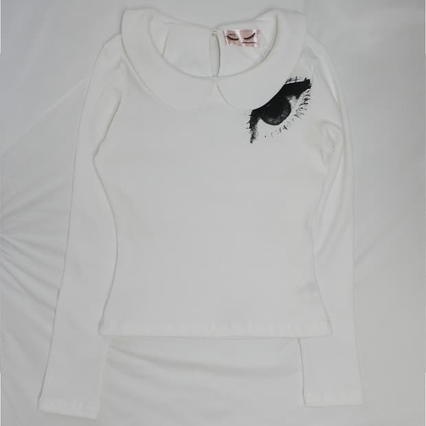 【yiyounggyeoung】girl's Eye collar T yiyounggyeoung 이영경 girl's Eye collar T | 후루츠패밀리