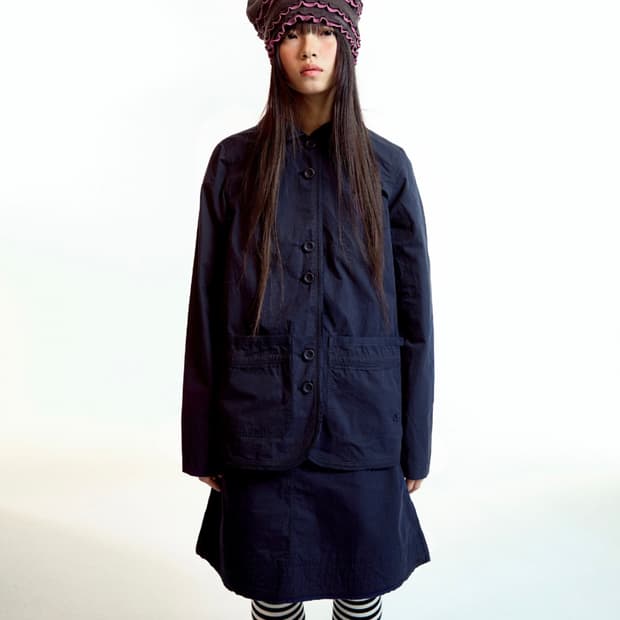 Coyseio RAW EDGE COTTON JACKET NAVY | 후루츠패밀리