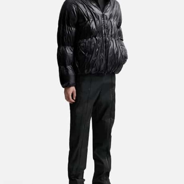 낫포너드 Panel Stud Puffer Jacket - Black | 후루츠패밀리
