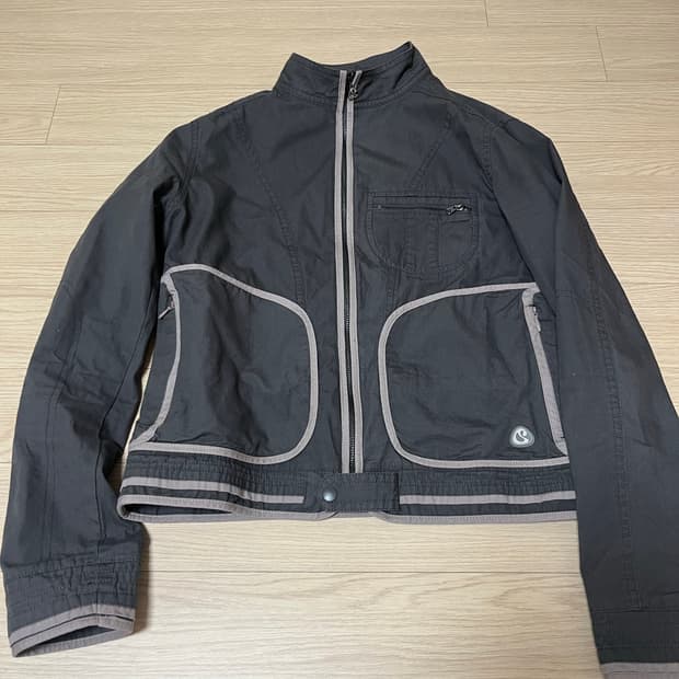 Coyseio 코이세이오- BINDING COTTON JACKET PURPLE GREY