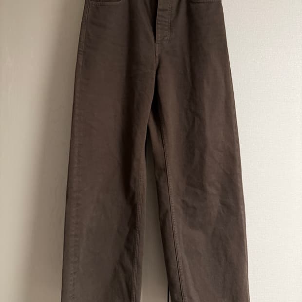 vujade garment dyed tailored jeans brown | 후루츠패밀리