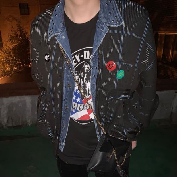 Stefan Cooke x Lee studded denim jacket | 후루츠패밀리