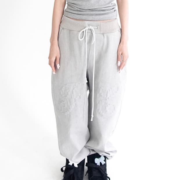 パンツ shop faerie embroidery rib cotton pants fa.er.ie] embroidery rib cotton pants | 후루츠패밀리