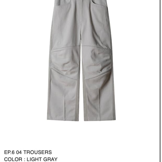 XLIM [S]Xlim EP.6 04 TROUSERS LIGHT GRAY