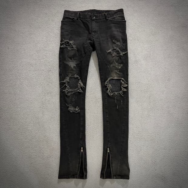 パンツ 00s johnny wolf hard coating denim Johnny wolf destroyed denim | 후루츠패밀리