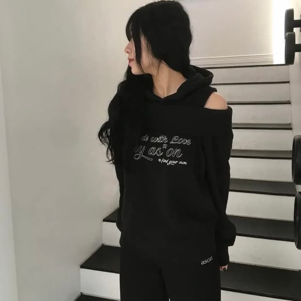 보헤미안서울 SOFT COWL HOOD T 소프트 카울 후드티 그레이 | 후루츠패밀리