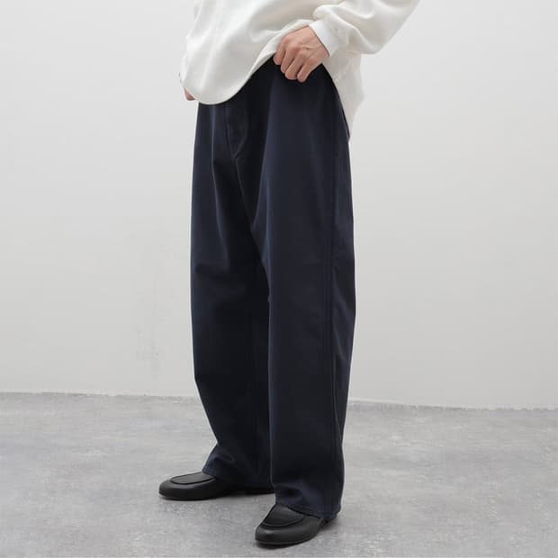 CIOTA twill painter pants stone bio