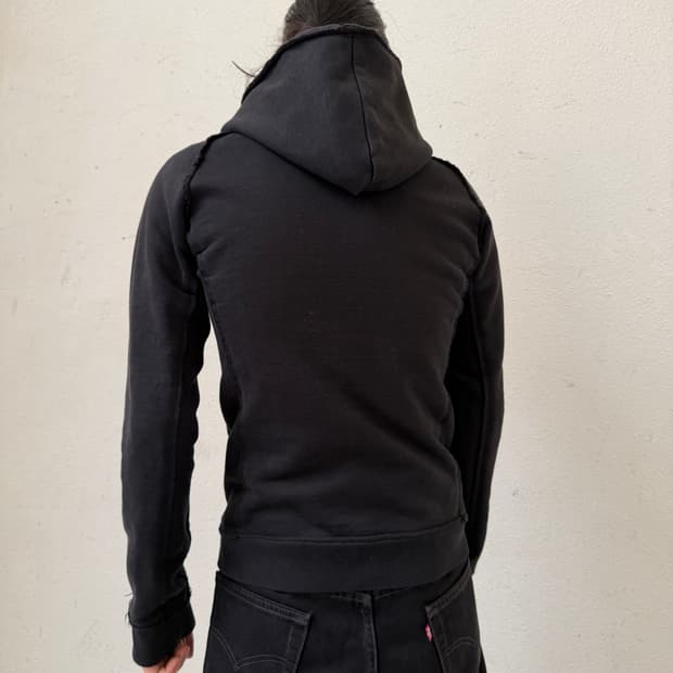 WJK Distressed riri Zip Hoodie | 후루츠패밀리