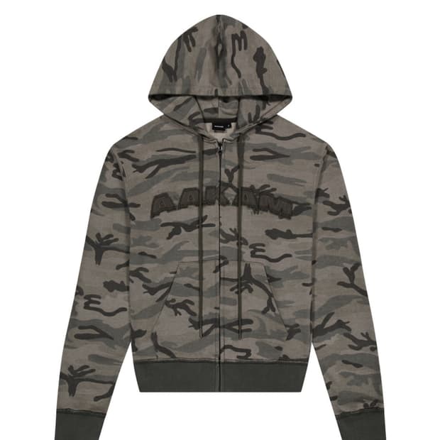 Aeae web logo crop hood zip up | 후루츠패밀리