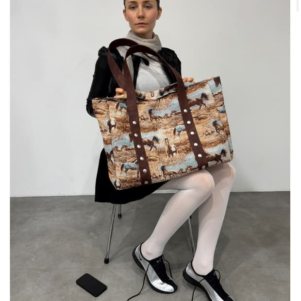 Chemical Sports Horse Big Bagトートバッグ　スタッズ Chemical sports(캐미컬 스포츠) Horse Big Bag | 후루츠패밀리