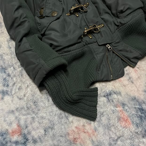 Japanese Vintage Sly 00s archive trimming fur military ja