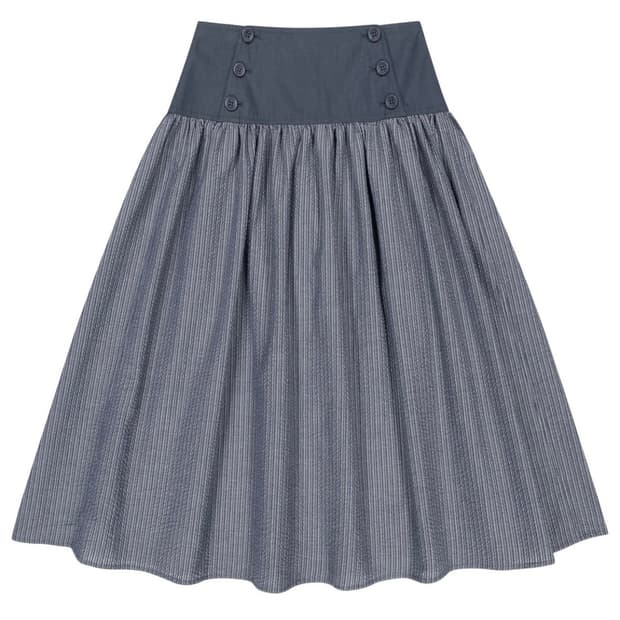 Coyseio double shirring skirt grey 2size | 후루츠패밀리