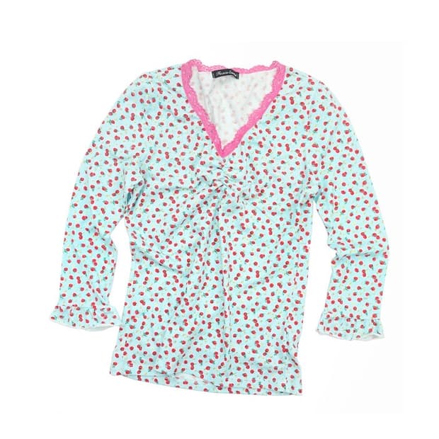 샵페어리 little strawberry lace top (mint) | 후루츠패밀리