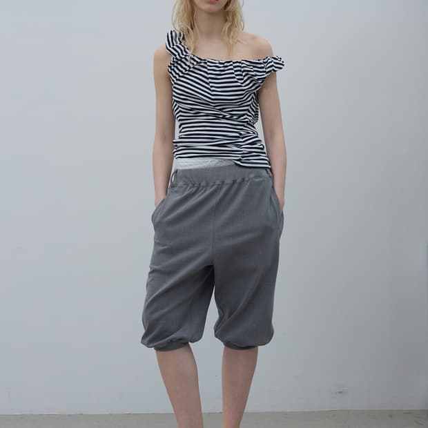 OPEN YY ROLLED WAIST SWEAT CARGO PANTS | 후루츠패밀리