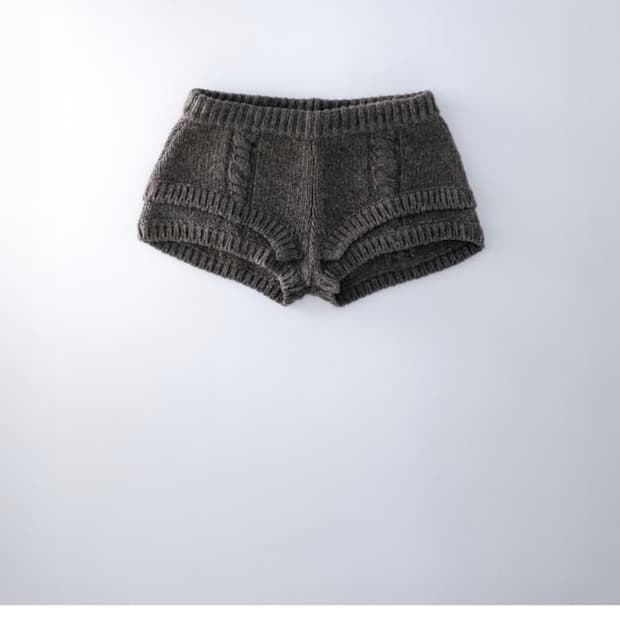 パンツ Ulika Sanctus Rope knit shorts Ulika Sanctus Rope knit shorts (brown) | 후루츠패밀리