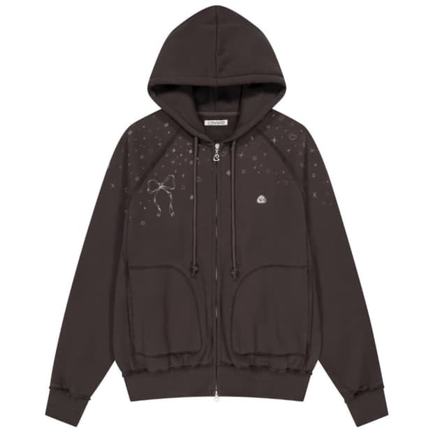 미세키서울 Hoodie double button coat CHARCOAL | 후루츠패밀리