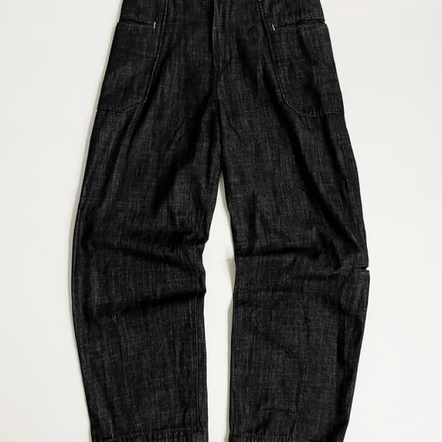 NOREMID RIGIT SUPER BAGGY DENIM – BLACK | 후루츠패밀리