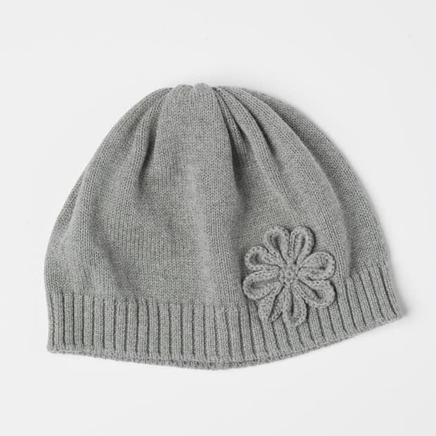 셋업이엑스이 비니 pearl corsage beanie 회색 | 후루츠패밀리