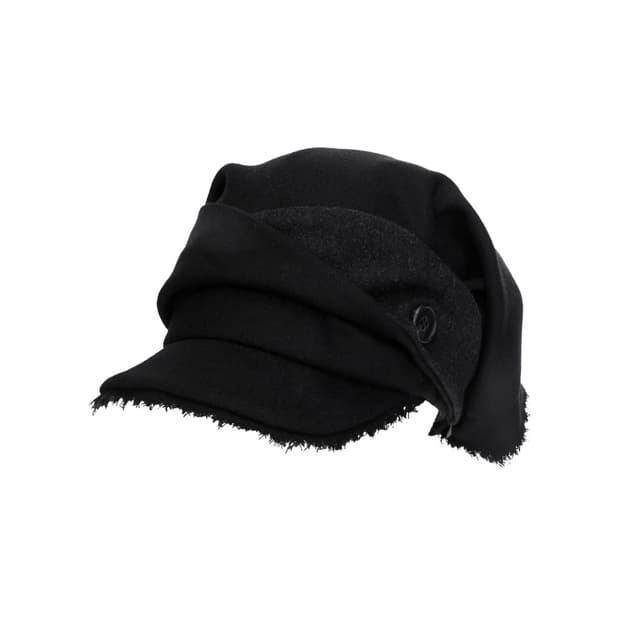 OJOS Scarf Veil Wool Cap / Black | 후루츠패밀리