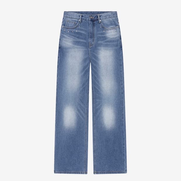 AAKAM Multi Studded Denim Pants (Blue) | 후루츠패밀리