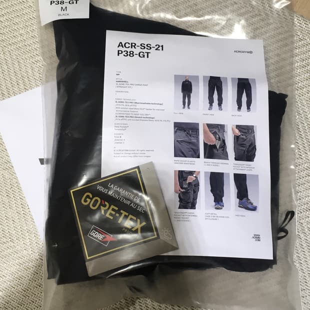応*の様 ACRONYM P38-GT ACRONYM P38-GT 3L Gore-Tex Pro Cargo Pant Black | REVERSIBLE