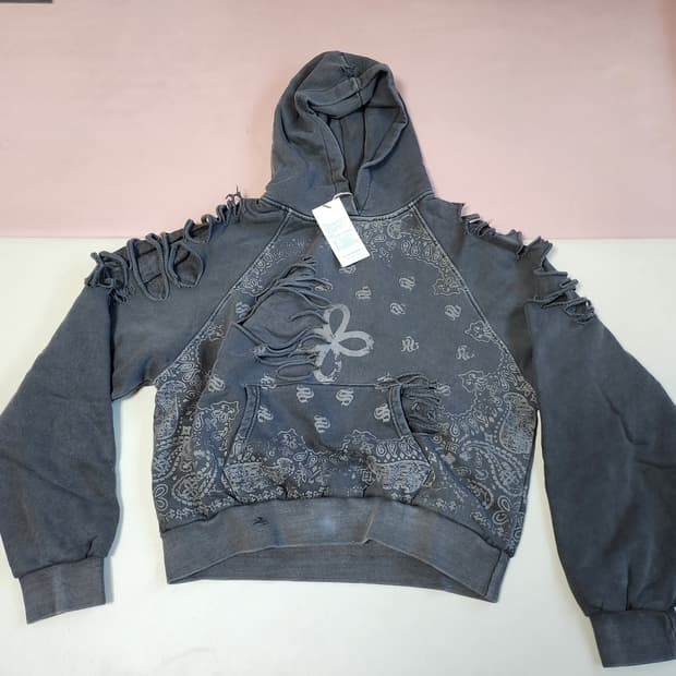 SURGERY Paisley Destroyed Hoodie | 후루츠패밀리