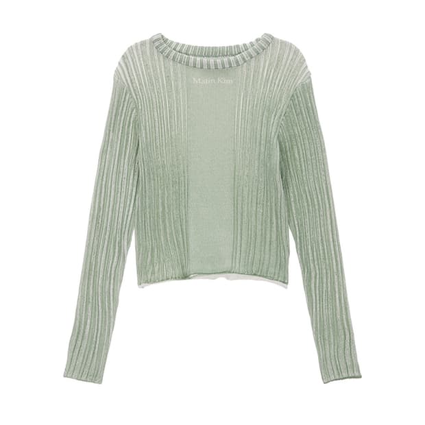 코이세이오 soft bell knit purple grey | 후루츠패밀리