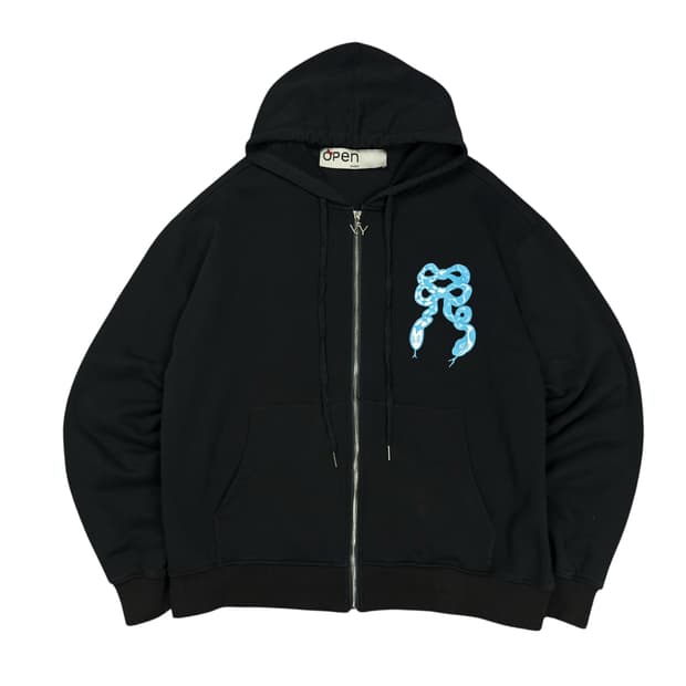 OPEN YY FAUX FUR ZIPPER HOOD MA1 - KHAKI | 후루츠패밀리
