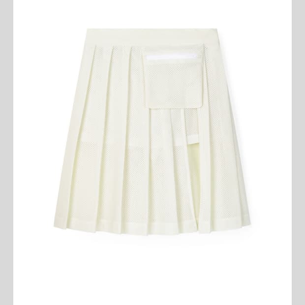 スカート faerie mesh pocket pleats skirt pants 페어리샵 mesh pocket pleats skirt pants | 후루츠패밀리