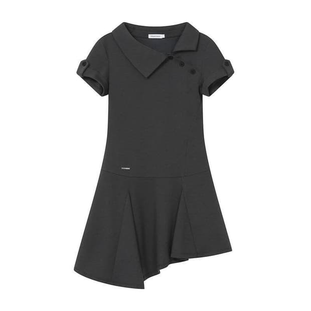 Coyseio Raw edge check onepiece (purple) | 후루츠패밀리