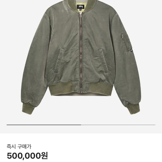 Stussy Dyed Nylon Bomber (M) | 후루츠패밀리