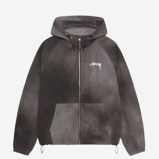 STUSSY “BEACH SHELL WRINKLED NYLON” Stussy Wrinkled Nylon Beach Shell Jacket Brown Men's - SS24 - US