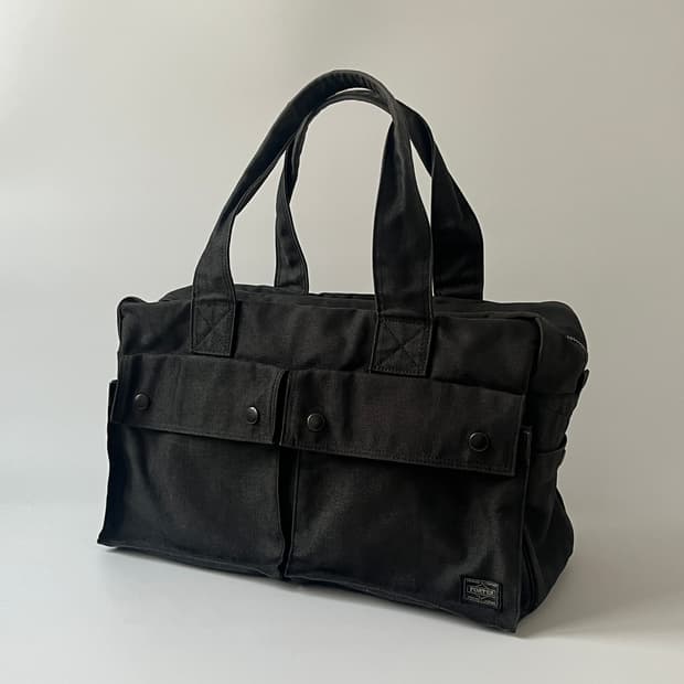Porter smoky boston bag L (black)