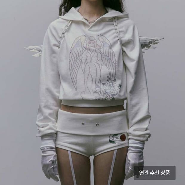 Sculptor X Ed Hardy Angel Hoodie White | 후루츠패밀리