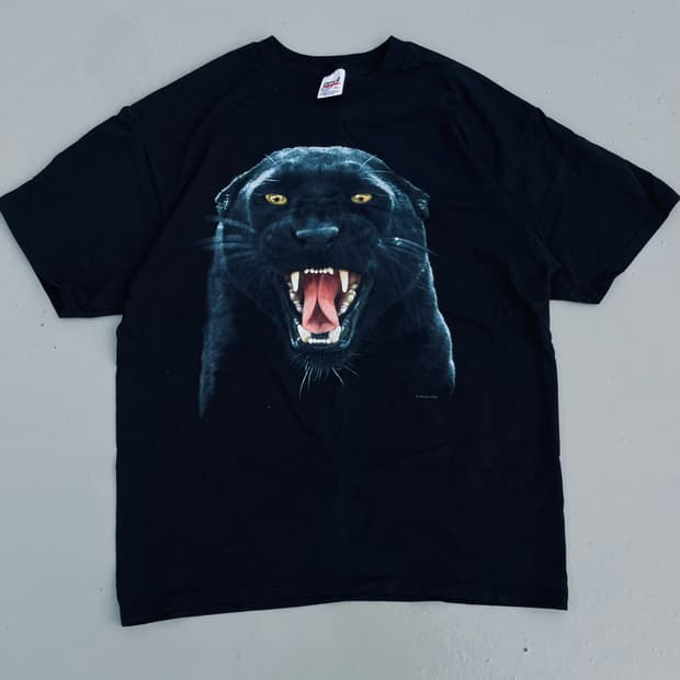 90s Black Panther Human-i-Tee T-shirt | 후루츠패밀리