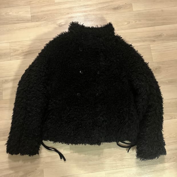 coyseio HAIRY FUR JACKET BLACK | 후루츠패밀리