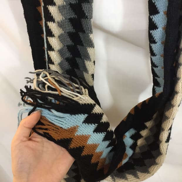 TAKEO KIKUCHI Crinkled Plaid Scarf | 후루츠패밀리