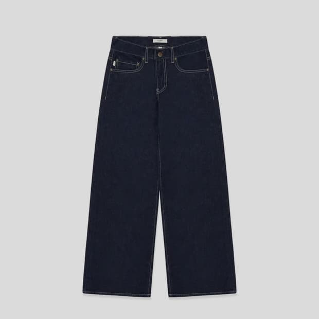 韓国商品/TREEMINGBIRD Leopard Curved Balloon Fit Denim Pants 트리밍버드(TREEMINGBIRD) Leopard Curved Balloon Fit Denim