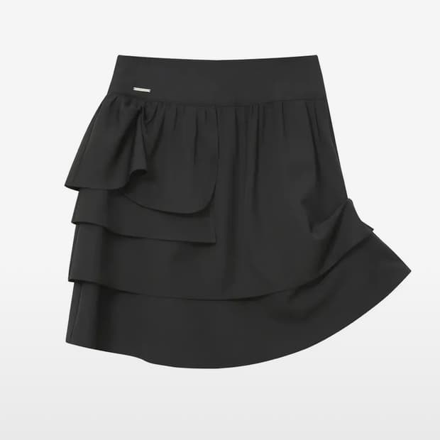 코이세이오 FLOWER PINTUCK SKIRT CHARCOAL | 후루츠패밀리