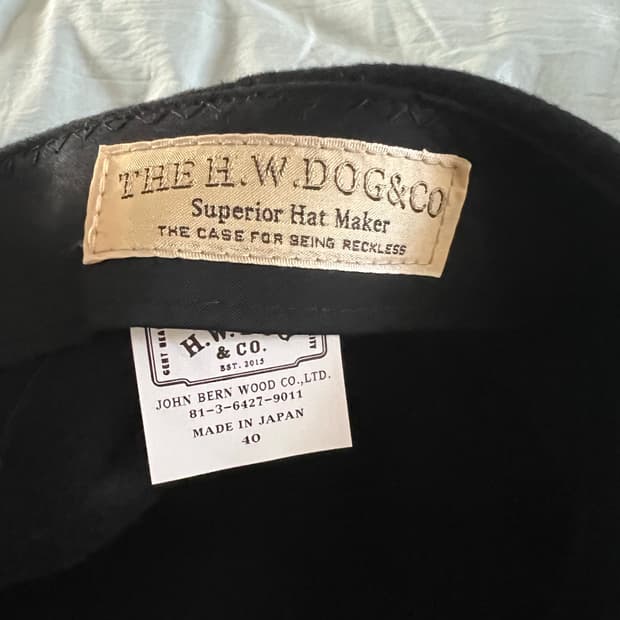 H.W.DOG & CO. ハット　38 The hw dog 헌팅캡 판매합니다 | 후루츠패밀리