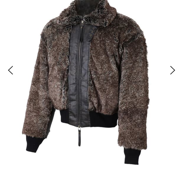 belvet Leopard Lined Fireman Jacket | 후루츠패밀리