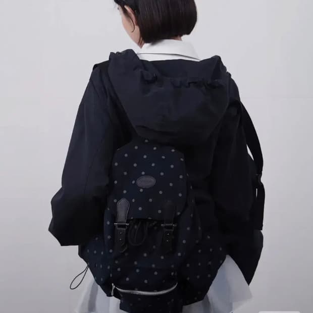 oheshio dot backpack navy | 후루츠패밀리