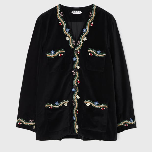 bode SUEDE RICKRACK WORKSHIRT | 후루츠패밀리