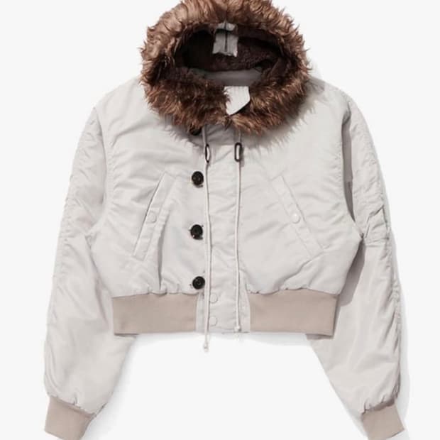 open yy faux fur zipper hood ma-1, black | 후루츠패밀리