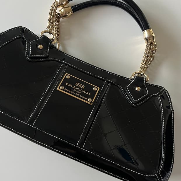 Balenciaga BALENCIAGA 00's Enamel tote Bag (금강)